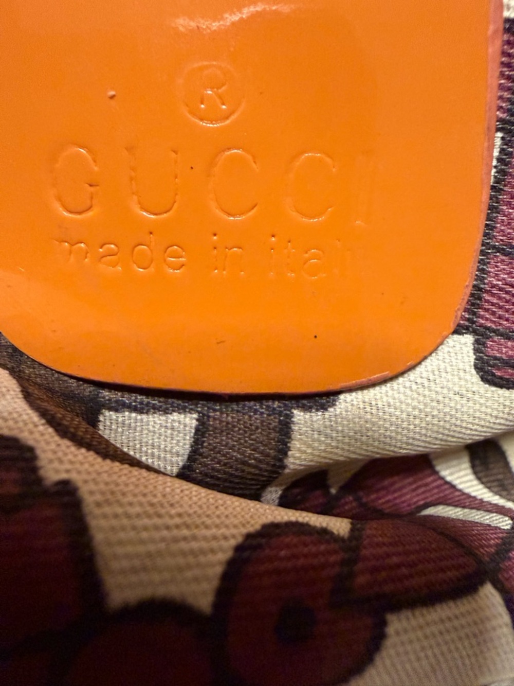 Gucci Beige Monogram Tote with Tan Leather and Signature Web Stripe - Picture 5 of 5